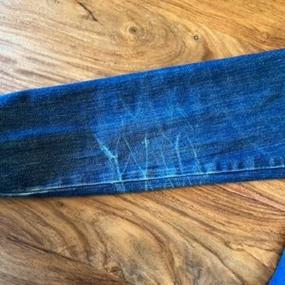 Vintage 7 For All Mankind Women's Blue Denim Jacket With Button Front & Pockets - Picture 7 of 16